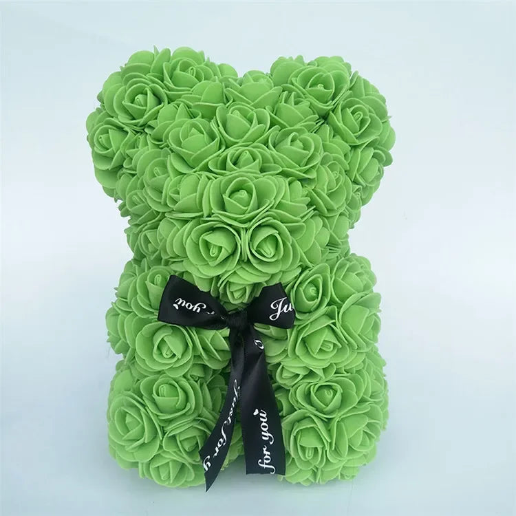 Valentinstag Geschenk 25cm Bär aus Rosen