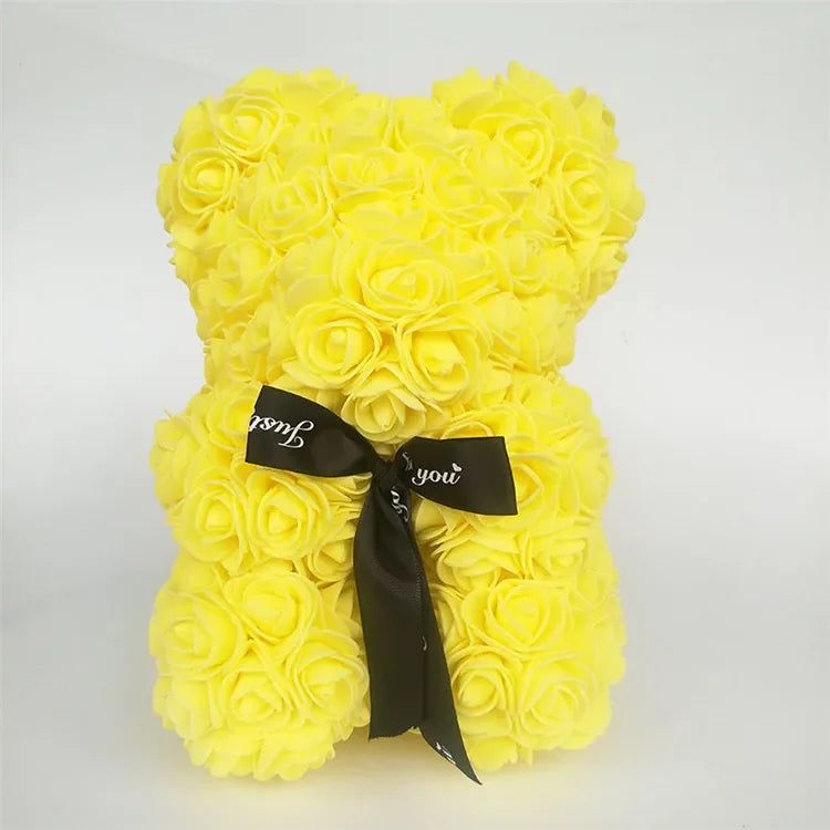 Valentinstag Geschenk 25cm Bär aus Rosen