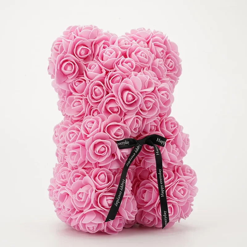 Valentinstag Geschenk 25cm Bär aus Rosen