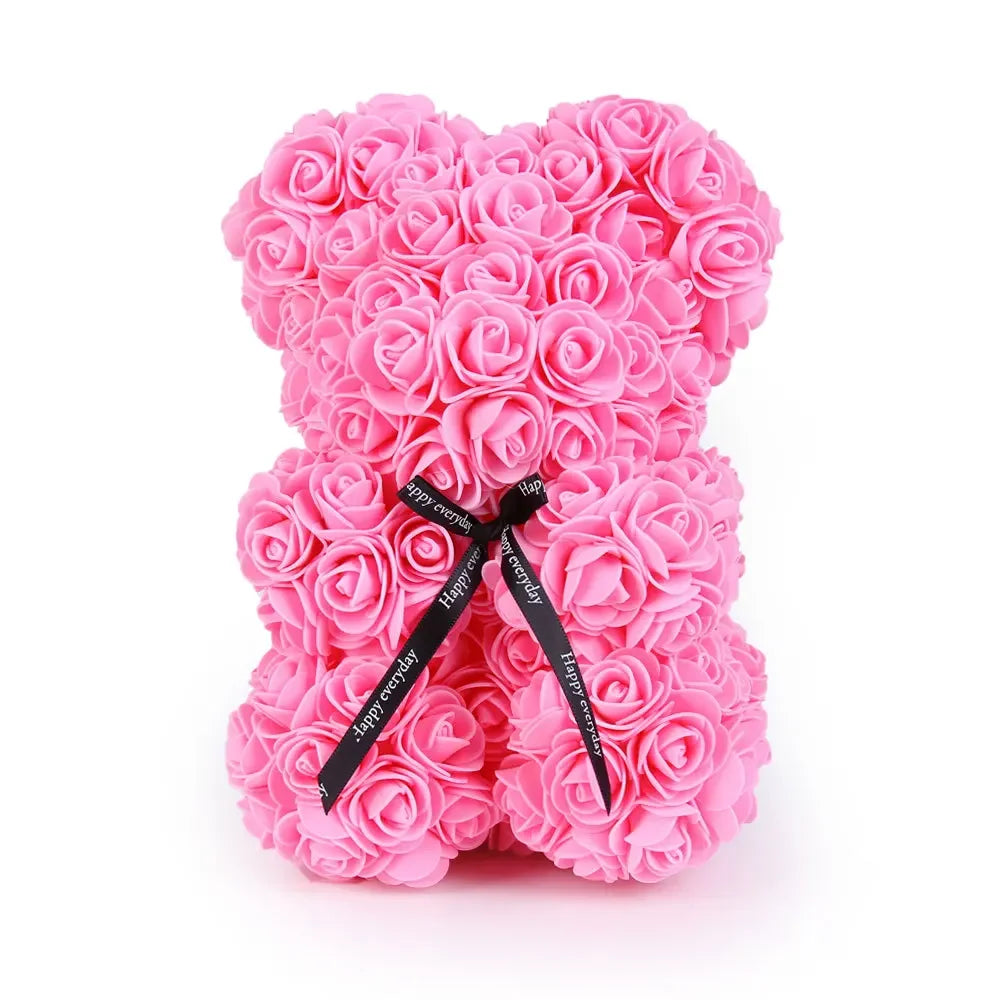 Valentinstag Geschenk 25cm Bär aus Rosen