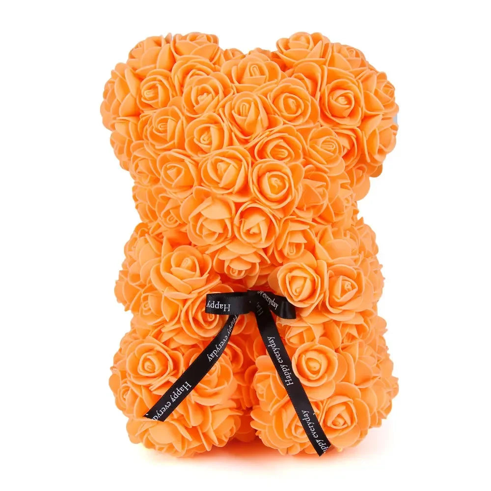 Valentinstag Geschenk 25cm Bär aus Rosen