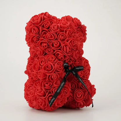 Valentinstag Geschenk 25cm Bär aus Rosen