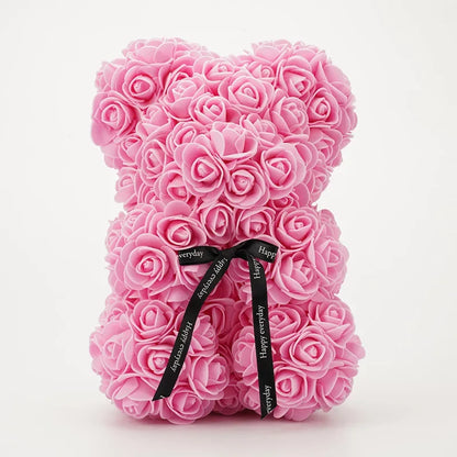 Valentinstag Geschenk 25cm Bär aus Rosen