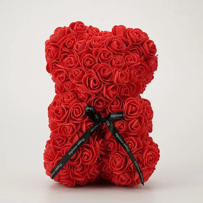 Valentinstag Geschenk 25cm Bär aus Rosen