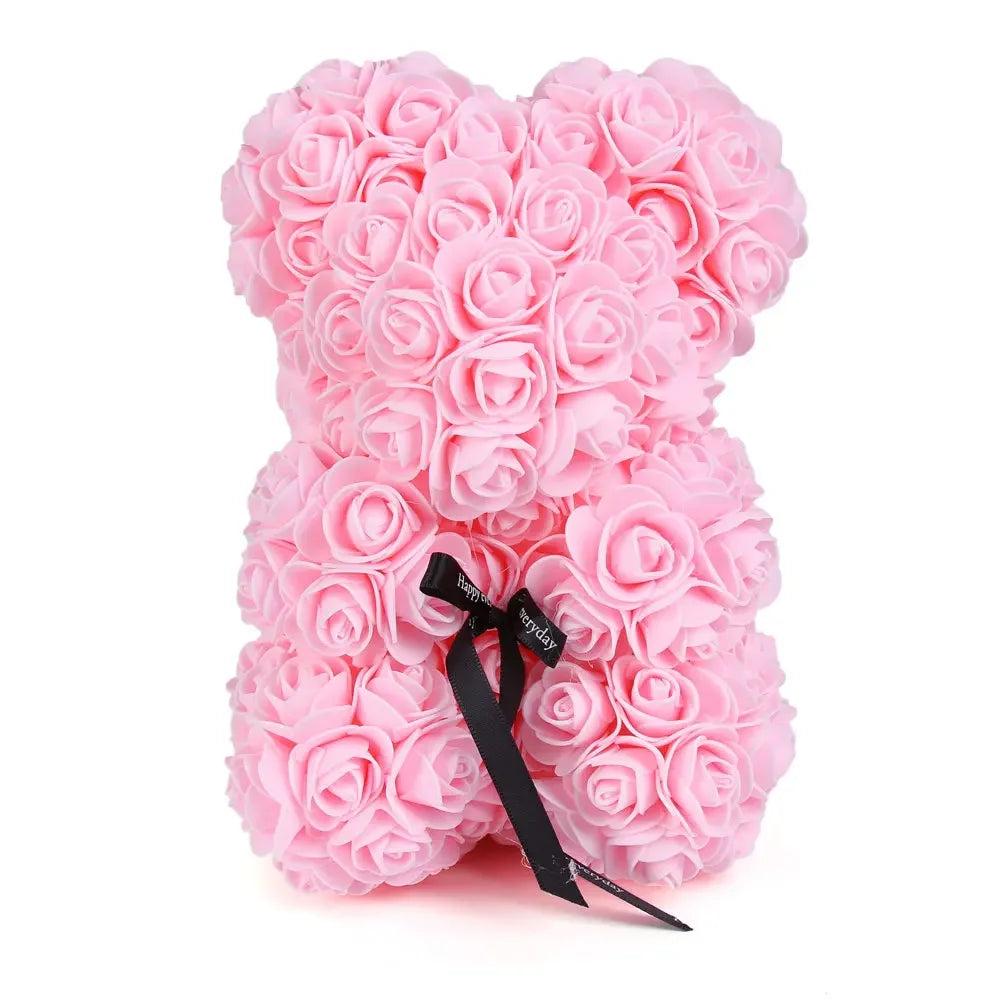 Valentinstag Geschenk 25cm Bär aus Rosen